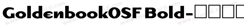 GoldenbookOSF Bold字体转换